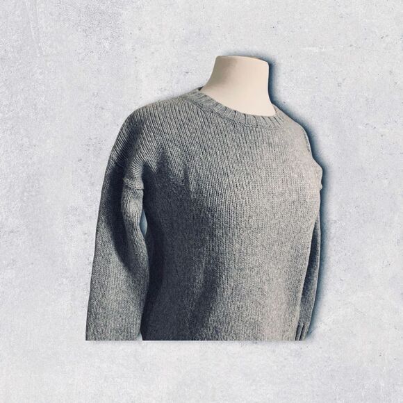 J Crew Gray Wool Blend Crewneck Long Sleeve Sweater XXS - Picture 3 of 8